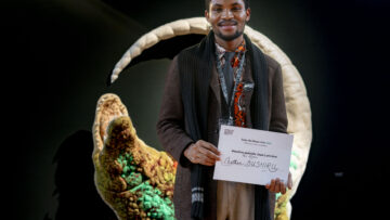 Manuella Alonge, winner of the Leridon 2025 Residency Grant, and Destin Ushindi, winner of a Creation Grant, in collaboration with the Academy of Fine Arts in Kinshasa.